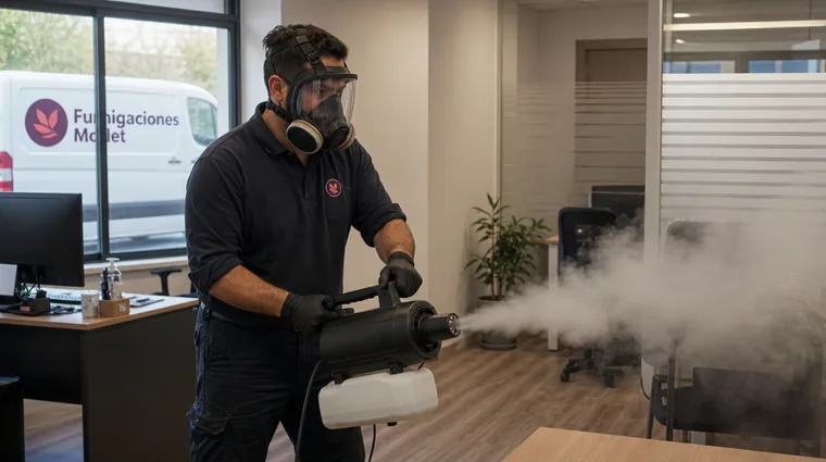 Tratamiento de nebulización de Fumigaciones Mollet en Mollet del Vallès