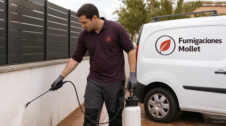 Trabajo de control de plagas de Fumigaciones Mollet en Mollet del Vallès